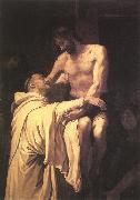RIBALTA, Francisco Christ Embracing St Bernard xfgh oil painting reproduction